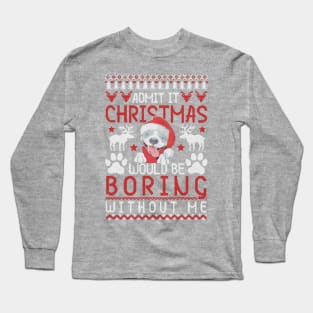 Pit bull Christmas Tshirt Long Sleeve T-Shirt